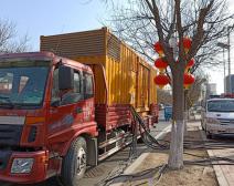 500KW發電車為小區供電